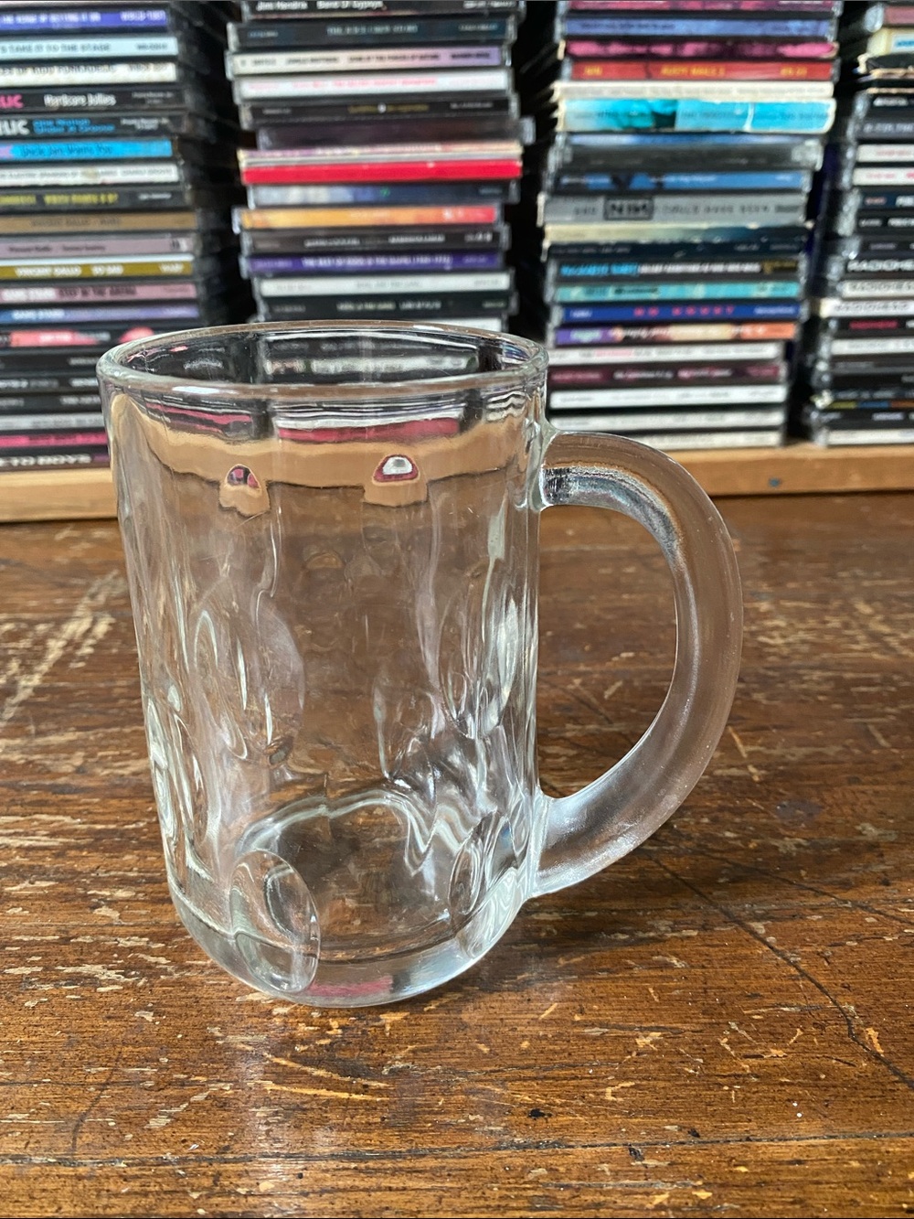 Clear Glass Beer Stein Mug - Transparent